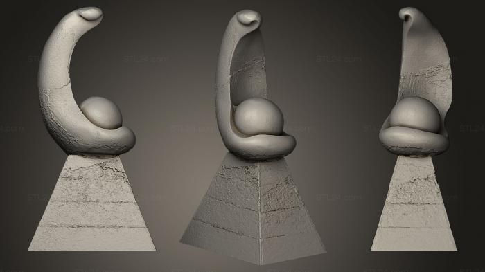 Статуэтки и статуи разные (Поддающийся обработке, STKR_0260) 3D модель для ЧПУ станка